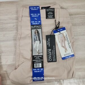 New Buffalo David Bitton Aubrey Mid-Rise Stretch Super Soft Ankle Grazer Size 10